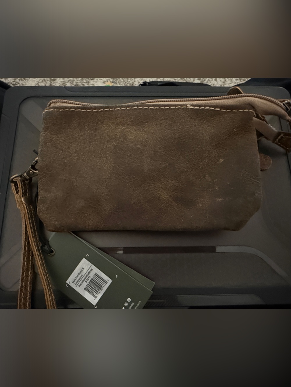 Myra Bag Brown Orchestra Small Leather Bag Upcycled Leather S-2216, Brown